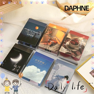 Daphne สติ๊กเกอร์กระดาษสําหรับตกแต่งไดอารี่โน๊ตบุ๊คโทรศัพท์ 50 แผ่น