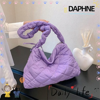 Daphne กระเป๋าถือ กระเป๋าสะพายไหล่ ผ้าฝ้าย ขนาดใหญ่ จุของได้เยอะ สําหรับสตรี