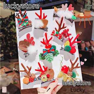 Lucky กิ๊บติดผม ลายกวางเรนเดียร์ คริสต์มาส ของขวัญคริสต์มาส