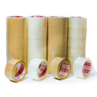 DRAGON TAPE เทปใส / น้ำตาล (แพ็ค 6 ม้วน) เทปดราก้อน ส่งฟรี