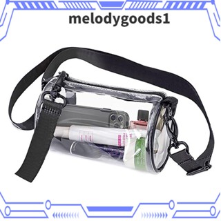 Melodygoods1 กระเป๋าเข็มขัดใส กันน้ํา ทรงกระบอก สนามกีฬา ได้รับการอนุมัติ
