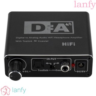 Lanfy DAC ตัวแปลงเสียงดิจิทัล เป็นอะนาล็อก สวิตช์ถอดรหัส 192KHz Coaxial R L RCA สําหรับเครื่องเล่นบลูเรย์ PS3 Xbox HD DVD ระบบโฮมเธียเตอร์ เครื่องขยายเสียง AV