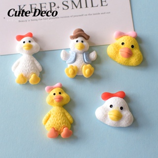 CROCS 【Cute Deco】กระดุมเรซิ่น รูปการ์ตูนเป็ดน่ารัก สําหรับตกแต่งรองเท้า DIY