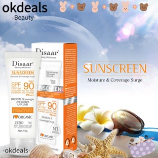 Okdeals SPF90 ครีมกันแดด ควบคุมความมัน กันน้ํา ให้ความชุ่มชื้น ป้องกันแสงแดด