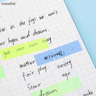 Maud สติกเกอร์ธงเรืองแสง แบบใส 5 สี 5 เมตร 5 ม้วน สําหรับโรงเรียน สํานักงาน