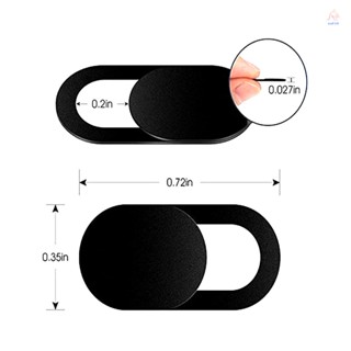 ฝาครอบกล้องเว็บแคม ป้องกันความเป็นส่วนตัว แบบบางพิเศษ คุณภาพสูง สีดํา สําหรับคอมพิวเตอร์ แล็ปท็อป แท็บเล็ต 6 ชิ้น