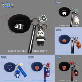 Case For Realme Buds Air 5 Pro T100 Air 2 Air 3 Neo Earphone Silicone Cover Cute Panda Earbuds Soft Protective Headphone Headset Skin