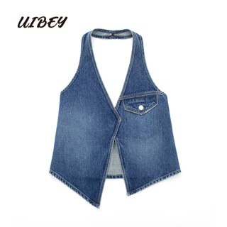 Uibey เสื้อกั๊ก ขนาดเล็ก แฟชั่น เซ็กซี่ 551