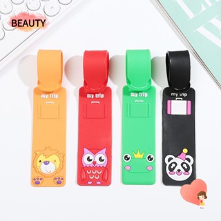 BEAUTY Silicone Luggage Tag Business Trip Kawaii Tag Label School Bag Backpack Handbag Baggage Suitcase