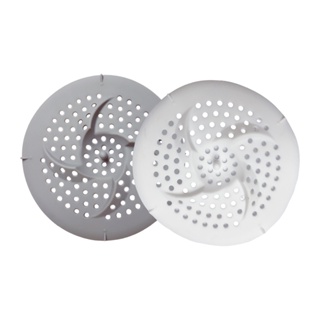 2pcs Home Easy To Install Kitchen Utensil Sink Filter Bathroom Accessories Anti Clogging Durable Silicone Hair Catcher