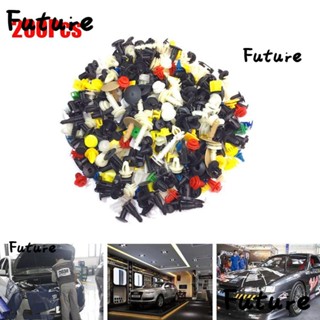 200Pcs Hole Push Clips Lining Panel Retainer Plastic Rivet Bumper Car Fender Fastener Mud Flaps