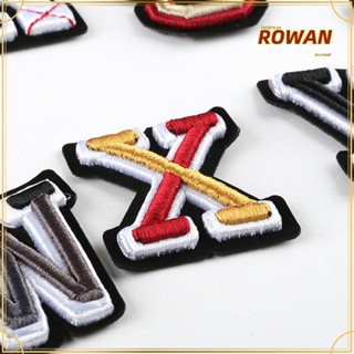 ROWANS แผ่นแพทช์ ปักลายตัวอักษร สําหรับเย็บปักถักร้อย