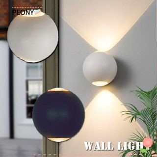 PEONYPAVILION โคมไฟติดผนัง สําหรับระเบียง LED 2 หัว สีดํา/สีขาว