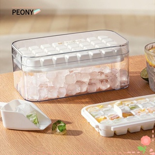 Peonypavilion ถาดแม่พิมพ์ทําน้ําแข็ง สีม่วง พร้อมฝาปิด 64 ช่อง สําหรับบาร์