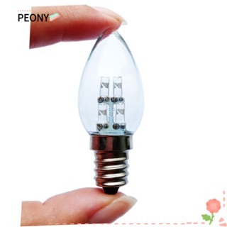 Peonypavilion หลอดไฟคริสตัล E12 4LED 0.8W 3000K 6500k สีขาวอบอุ่น ขนาดเล็ก