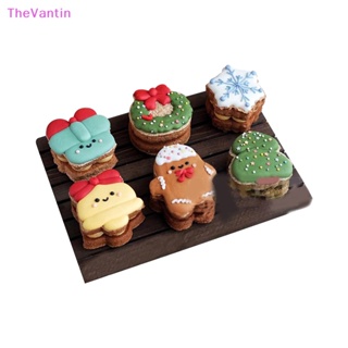 Thevantin แม่พิมพ์อะคริลิคใส ลายต้นคริสต์มาส เกล็ดหิมะ สําหรับทําคุ้กกี้ ขนมหวาน เค้ก เบเกอรี่