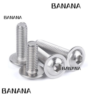 Banana1 สกรูซ็อกเก็ตหกเหลี่ยม สเตนเลส M6 X 25 มม. 304 (A2-70) 25 ชิ้น