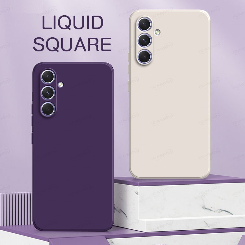เคสโทรศัพท์มือถือ ซิลิโคน ทรงสี่เหลี่ยม ป้องกัน 360 องศา สําหรับ Samsung Galaxy A54 5G A54 A 54