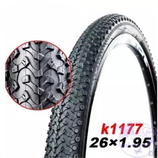 ยางล้อรถจักรยาน สีดํา K1177 27TPI 65TPI 26 นิ้ว x1.95