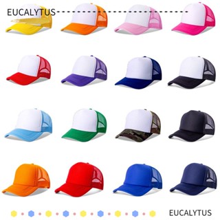 EUTUS หมวกเบสบอล หมวกตาข่าย ปรับขนาดได้ แฟชั่นฤดูร้อน