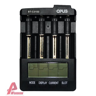 Opus BT-C3100 V2.2 เครื่องชาร์จแบตเตอรี่อัจฉริยะ 4 ช่อง ปลั๊ก EU US UK [Woodrow.th]