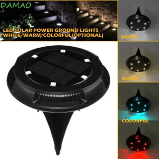 Damao โคมไฟสปอตไลท์ LED 8 ดวง ใช้พลังงานแสงอาทิตย์ สําหรับติดบันได