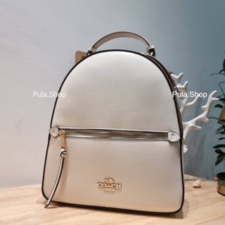 เป้สะพายหลัง สีขาว F76622 JORDYN BACKPACK WITH SIGNATURE CANVAS 002/007