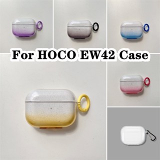 【พร้อมส่ง】สําหรับ Hoco. เคสนิ่ม แบบใส ไล่โทนสีฟ้า EW42 สําหรับ HOCO EW42