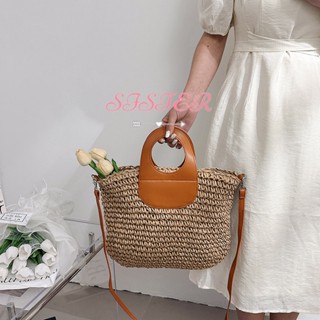 SISTER  กระเป๋าสะพาย ข้าง กระเป๋าผู้หญิงสะพายข้าง 2023 new Beautiful Trendy High quality Chic L91TL0N 37Z230910