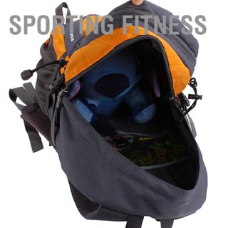  Sporting Fitness กระเป๋าเป้สะพายหลังปีนเขาความจุขนาดใหญ่กันน้ำ Nylon Packback สำหรับเดินป่าตั้งแคมป์ขี่จักรยาน