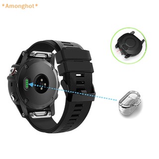 Amonghot&gt; ใหม่ ฝาครอบพอร์ตชาร์จนาฬิกาข้อมือ ซิลิโคน กันฝุ่น สําหรับ Garmin fenix6 pro fenix7 venu2 vivoactive3 10 ชิ้น