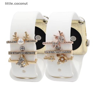 [little.coconut] แหวนซิลิโคน รูปซานตาคลอส สําหรับตกแต่งต้นคริสต์มาส 1 ชุด