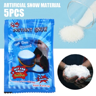 New 5pcs Instant Magic Snow Artificial Fake Powder Kids Fun Christmas Decoration