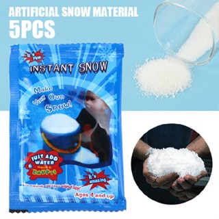 New 5pcs Instant Magic Snow Artificial Fake Powder Kids Fun Christmas Decoration