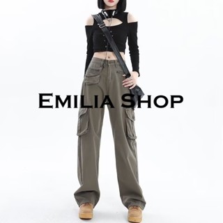 EMILIA SHOP  กางเกงขายาว กางเกงขายาวผู้หญิง สไตล์เกาหลี  Korean Style สไตล์เกาหลี Chic Unique A90M0A8 36Z230909