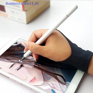 Buildvictories11 ถุงมือสองนิ้ว กันเปรอะเปื้อน สําหรับวาดภาพกราฟิก แท็บเล็ต 1 ชิ้น