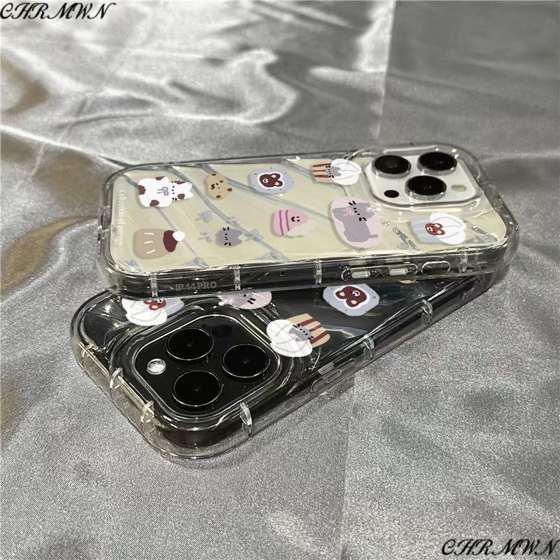 การ์ตูนการ์ตูนแมว iPhone14promax เคสโทรศัพท์น่ารัก Apple 1312/11 Soft Case 7/8plus โปร่งใส xr/sins X