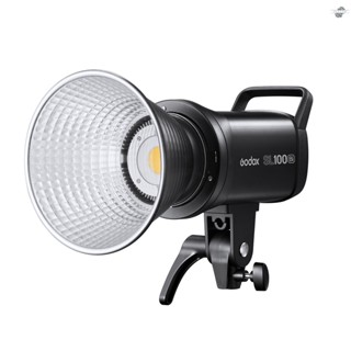 {fly} Godox SL100Bi ไฟเติมแสงวิดีโอ LED ขนาดกะทัดรัด 100W 2800K-6500K อุณหภูมิสองสีในตัว 11 FX CRI96+ TLCI97+ เมาท์โบเวน รองรับ APP/2