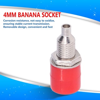 Youpin 100 ชิ้น Banana Socket M6 4mm Good Transmission การผลิตที่ยอดเยี่ยมอุปกรณ์เชื่อมต่อไฟฟ้า