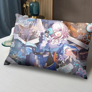 Honkai: Star Rail Game Pillow Bailu March 7th Anime Pillow Core Pillow Case Set Student Dormitory Reversible Pillow