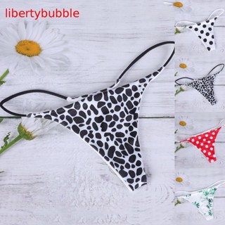 【libertybubbler】กางเกงว่ายน้ํา บิกินี่ ขาสั้น เอวต่ํา สําหรับผู้หญิง