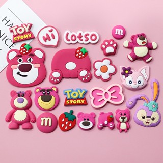 แผ่นยางนุ่ม ลายการ์ตูนหมี สตรอเบอร์รี่ diy อุปกรณ์เสริม สําห…