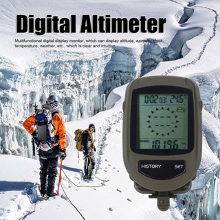 Ryo Tools 8 in 1 LCD Digital แสดงผล เครื่องวัดระยะสูง มัลติฟังก์ชั่น ความสูง อุณหภูมิ นาฬิกา Weather Monitor