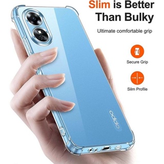 For Oppo A58 4G A 58 A58X A78 A77 A98 4G 5G CPH2529 CPH2565 CPH2483 Phone Case TPU Soft Silicone Casing Transparent Airbag Anti-fall Shockproof Back Cover For Oppo A78 4G 2023