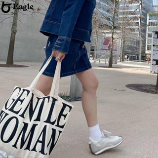 ⭐24H SHIPING⭐Fashionable Portable Canvas Shoulder Bag Large Capacity Korean Style Black/White