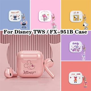 【ของแท้】เคสหูฟัง แบบนิ่ม แบบใส ลายการ์ตูนดิสนีย์ TWS สําหรับ Disney FX-951B