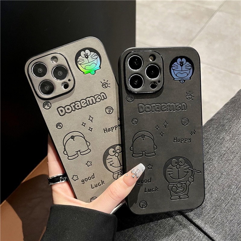 เคสโทรศัพท์มือถือ ซิลิโคน ลายการ์ตูนโดราเอมอน แฟชั่น สําหรับ iPhone 14 Pro Max 13 11 12 7 8 Plus X XS Max XR