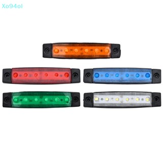 Xo94ol ไฟสัญญาณเตือน Led 6 ดวง 12V 24V สําหรับติดท้ายรถบรรทุก รถพ่วง 1 ชิ้น