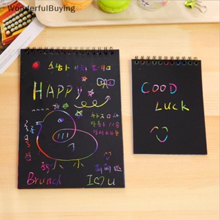 Wbth ชุดกระดาษวาดภาพกราฟฟิตี้ ขูดฝน DIY ของเล่นเสริมการเรียนรู้เด็ก