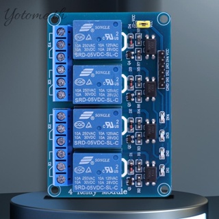 โมดูลรีเลย์ 5V 12V 4 ช่อง พร้อมบอร์ดขยายรีเลย์ออปโต้คัปเปลอร์ สําหรับ Arduino [Yotome.th]